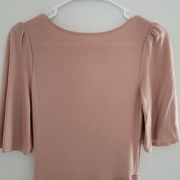 Reformation Gisella Midi Dress In Dust Pink - Picture 7 of 9